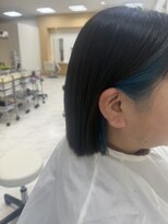 ヘアポジション 大曲北店 HAIR Position&nbsp;ブルーイヤリングカラー