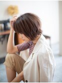 グラデーションショートボブ