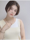 小顔涼しげショートボブ