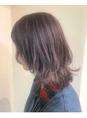 ピンクベージュ　ヘアカラー　【池袋】