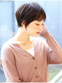 ショートボブ髪型20代30代40代50代前髪あり前髪無し面長丸顔