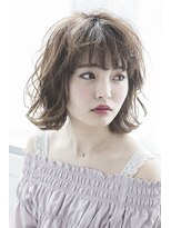 ミエル ヘア 新宿(miel hair) 〈mielhair新宿〉大人可愛い ニュアンス ボブ