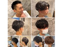 男性比率7割で男性カットは30分～40分で終わるので忙しい方にも!