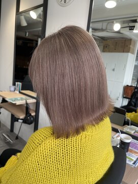 ラフ 難波店(LAFF) #黒髪#ボブルフ#ネビージュ#小顔#ワンレン