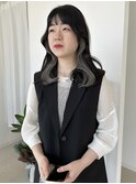 福井 大和田 シルバーグレー インナーイヤリングカラー