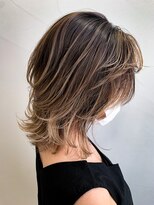 ライフ 忍ケ丘店(Lyfe)&nbsp;ハイライトグラデーションボブ_グレージュカラー_326