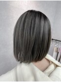 #バレイヤージュ#ハイライト#グレー#グレージュ