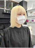 【◎甘くてカワイイ◎】愛され《ホワイトブロンド》ケアブリーチ