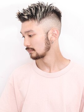 ルックグッドストア(LOOK GOOD STORE) アッシュブラックマッシュパーマウルフ波巻きカルマパーマ447