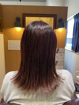 チアー ヘアリラクゼーション(cheer HAIRRELAXATION) ピンクレッドブラウンカラー