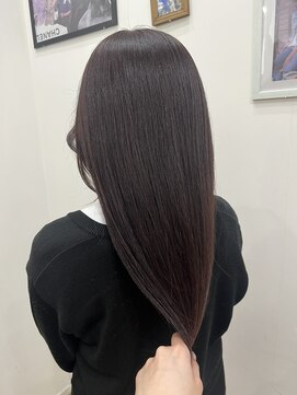 リフトバイマグ 松本駅前店(lift by mag) 透明感/ブリーチなし/ラベンダーブラウン/ラベンダーカラー/艶感