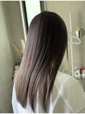 グレージュ　シルバーカラー　　ミルクティーベージュ
