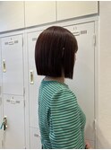 大人綺麗ボブ/藤沢/髪質改善縮毛矯正/ショート/脱白髪染め透明感