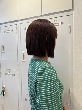 ステラバイケンジ(STELLA by KENJE) 大人綺麗ボブ/藤沢/髪質改善縮毛矯正/ショート/脱白髪染め透明感