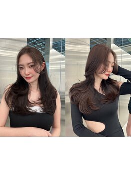 印象を大きく左右する顔周り・前髪カット！ミリ単位のこだわりで小顔に◎上品な韓国風スタイルにおすすめ！