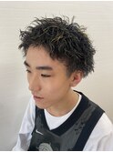 ツイストスパイラルパーマ/メンズ/ハイライト