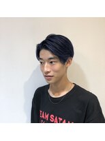 ジーナ 博多筑紫口(Zina)&nbsp;ネイビーブルー×センターパート！【福田れん】