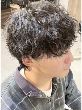 サンズ(suns) 【Miyuki】刈り上げなし×波巻きパーマ×ソフトマッシュ