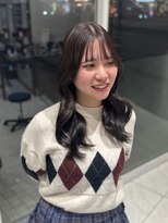 アッシュ 新杉田店(Ash)&nbsp;レイヤーカット　顔周り前髪カット　オリーブベージュ