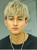 マットアッシュツーブロックショート
