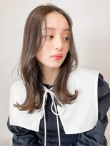 レア 表参道(L'ea)&nbsp;くびれヘアアプリコットオレンジ夏ヘアハイライトカラー