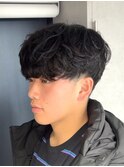 刈り上げシャドウパーマ波巻きパーマルーズパーマ