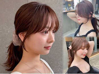 ロンドワン 三宮元町(Lond one)の写真/韓国式の顔周り&前髪カット！自然と流れる計算されたレイヤーカットで最旬の魅力を◎[三宮/元町/韓国]