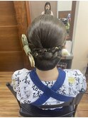 祭りヘアセット
