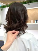 コテ巻き風パーマ　30代40代髪型