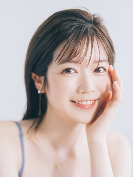 黒髪/クラゲヘアー/オリーブグレー/小顔/ココアベージュ