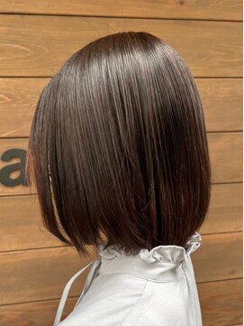 イコール 千葉(equal) 大人ガーリー/ダークアッシュ/ミディアムレイヤーカット[千葉]