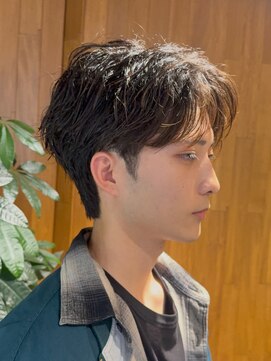 エリマ 武蔵小杉(elima) 武蔵小杉緩め大人パーマシャドウパーマニュアンスセンターパート