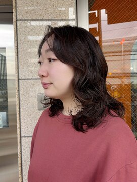 ミディアムパーマ/ニュアンスパーマ/ゆるふわミディアム