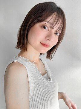 リヤン 表参道(lyann) 大人ガーリーダークアッシュ似合わせカット外ハネボブa