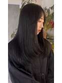 透明感ストレートロング