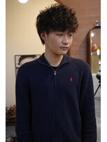 エディ(Edy)&nbsp;メンズマッシュツイストスパイラルパーマ韓国ヘア眉毛カット岡山