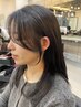 前髪、顔周りカット+カラー ¥7700