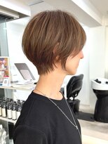 メルバイグラフ 梅田(mel by GRAFF) 大人可愛い20代30代40代前下がりショートボブ/ハンサムショート