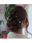 結婚式ヘアアレンジ♪