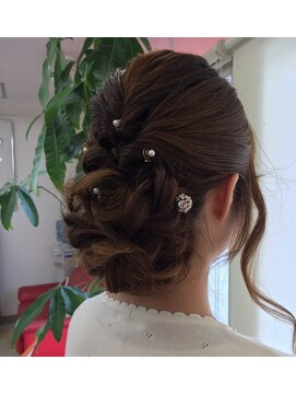 ヘアメイク リーフ 茂原店(HAIRMAKE Leaf) 結婚式ヘアアレンジ♪