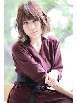 イースタイル 一社店(e style) ゆるふわピンクベージュショート