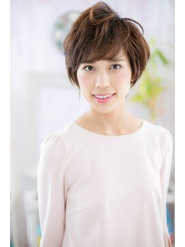 ミック 日暮里店(miq) 大人かわいい…インナーカラーくせ毛風ボブショートc1