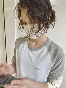 イノセントヘア(innocent.hair) ヘムライト　切りっぱなし　ショートボブ