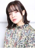 大人可愛い２０代３０代４０代小顔 暗めカラー E3