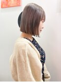ミニボブ×ホワイトベージュ
