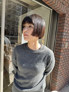 ハマモト 前上がりボブ