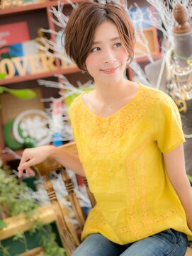 カバーヘア イヴ 戸頭店(COVER HAIR EVE) 前下がり小顔マッシュヘルシースタイルc5戸頭20代30代40代