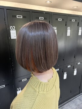 ナイン(N INE.) ラベンダーグレージュ×オレンジイヤリングカラー