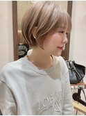ホワイトブロンドカラーハイライトケアブリーチ