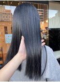ブリーチなしブルーブラック